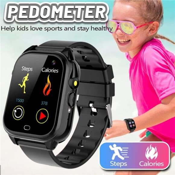 OVV Kids Waterproof Smart Watch Boys Girls Age 3-12 with 26 Game 1.44'' HD - Picture 4 of 8